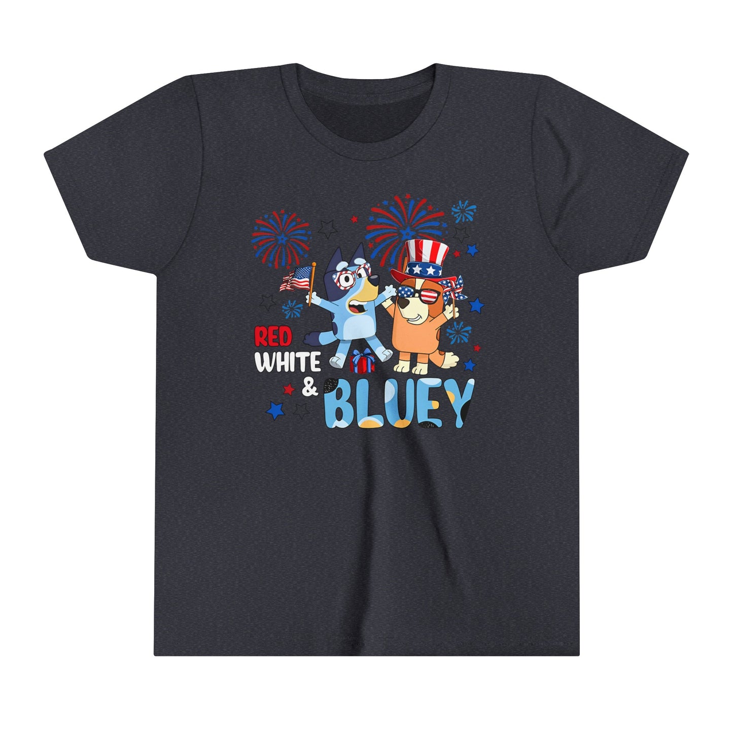 Red, white & Bluey Youth Short Sleeve Tee