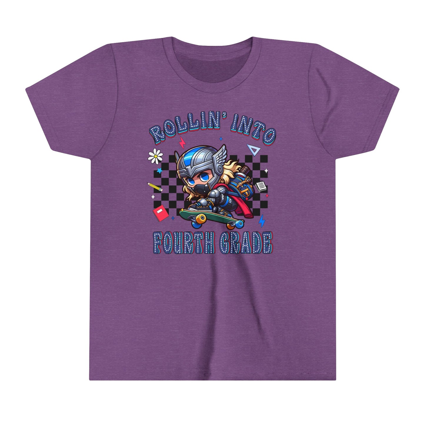 THOR - Rollin' Into 4th Grade Youth Short Sleeve Tee