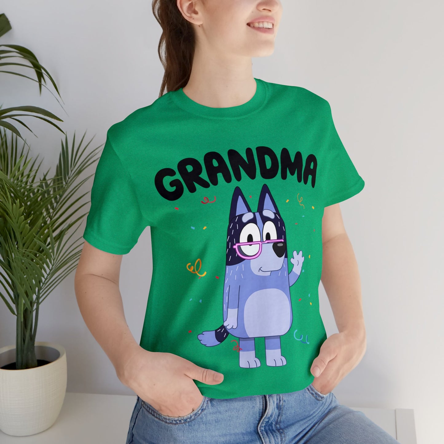 Grandma Bluey Birthday short sleeve Tshirt