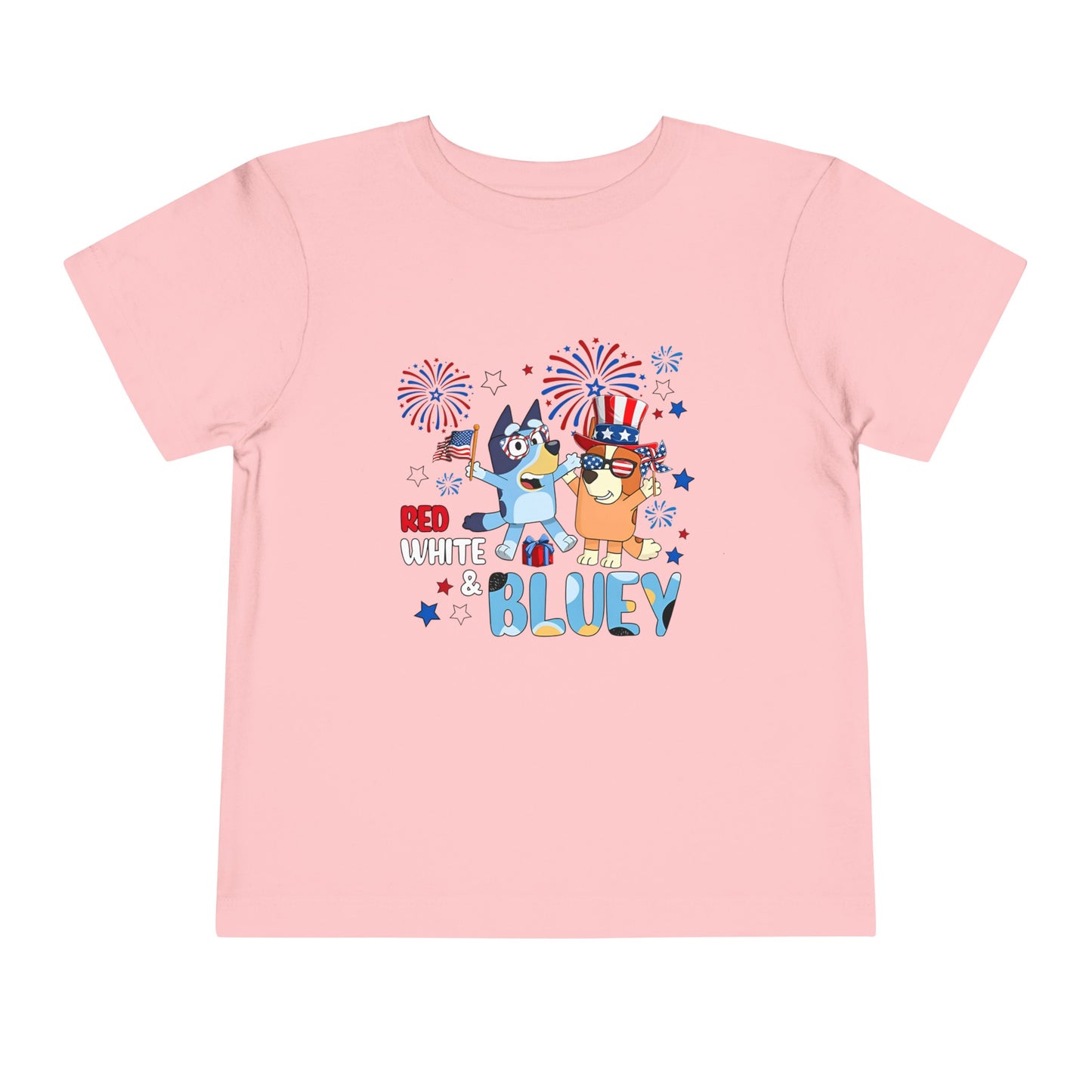 Red, White & Bluey Toddler Short Sleeve Tee