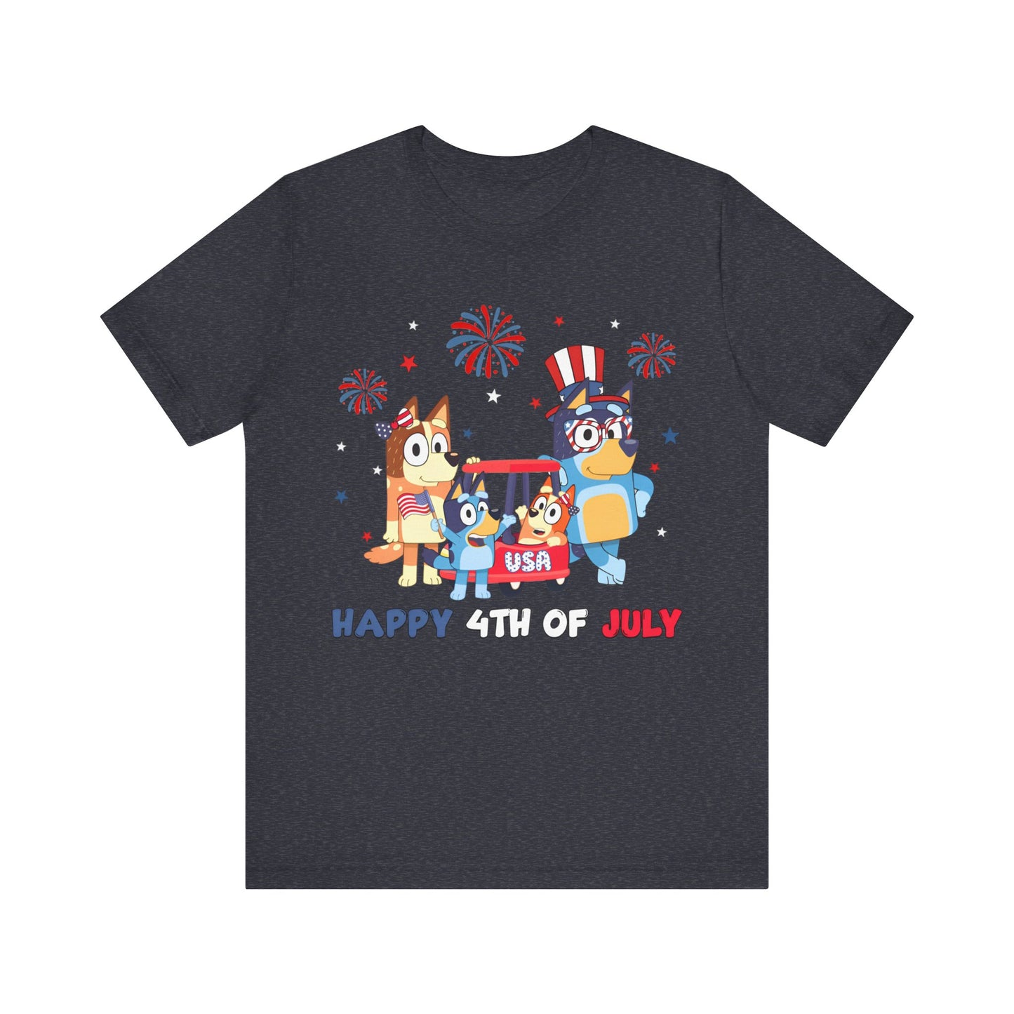 Happy 4th of July Jersey Short Sleeve Tee