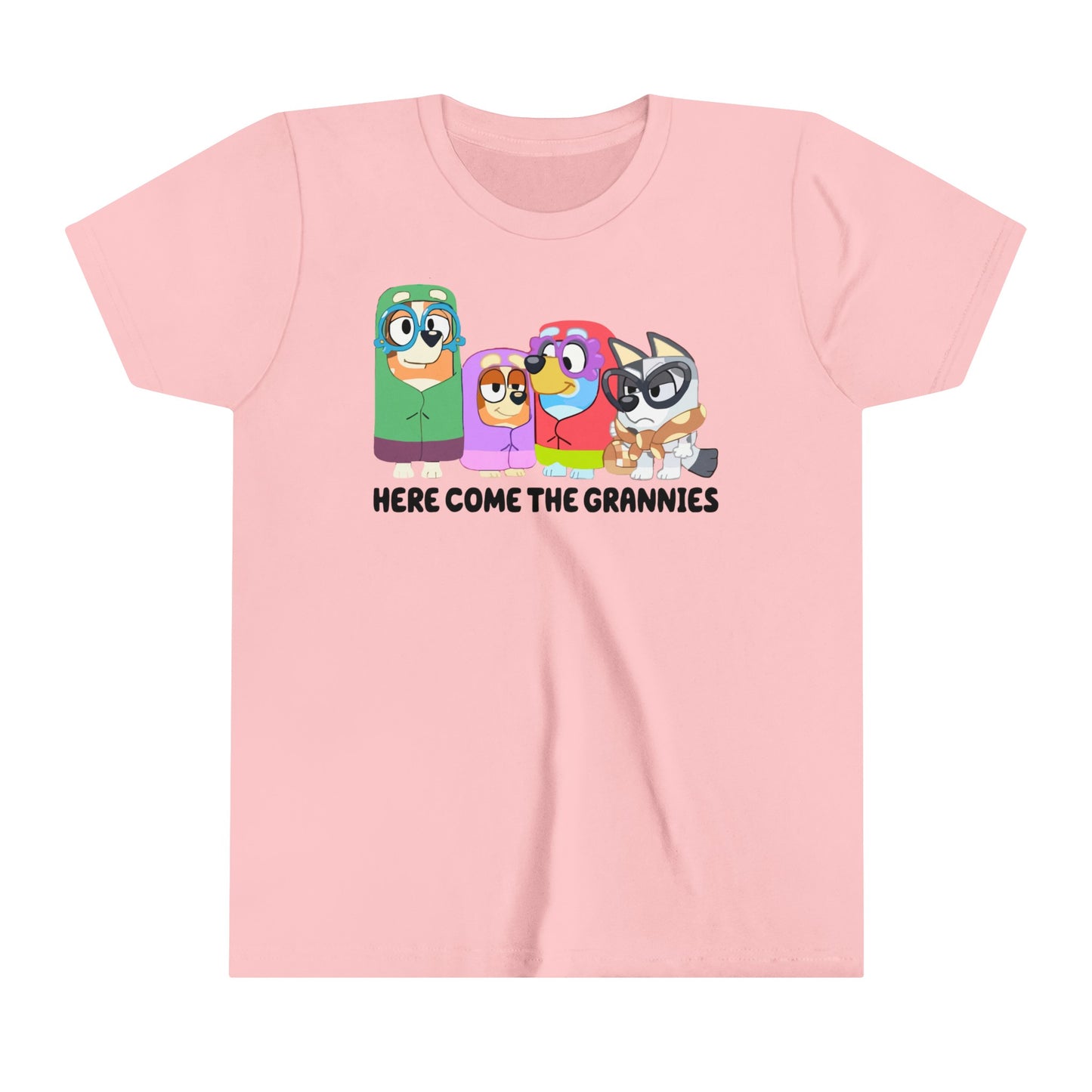 Here Comes the Grannies Youth Short Sleeve Tshirt