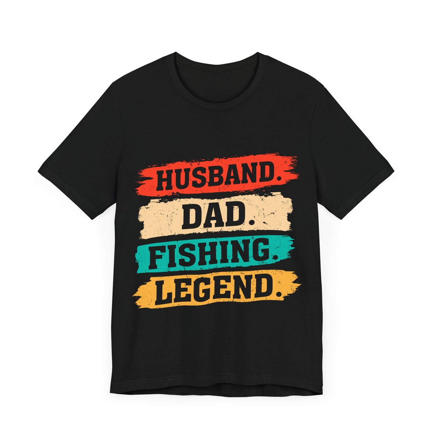 Husband Dad Fishing Legend Jersey Short Sleeve Tee