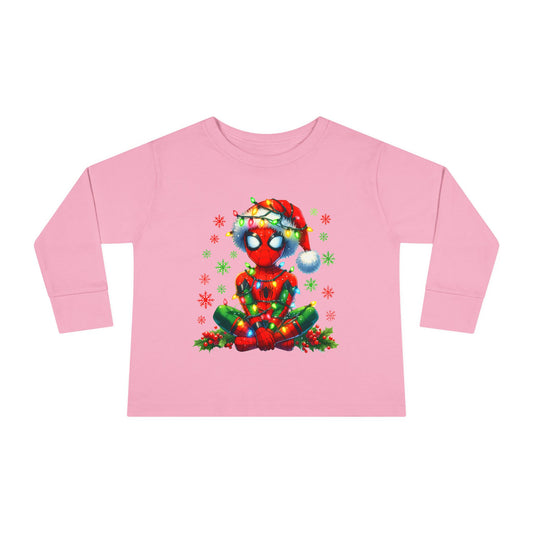 Spidey christmas Toddler Long Sleeve Tee