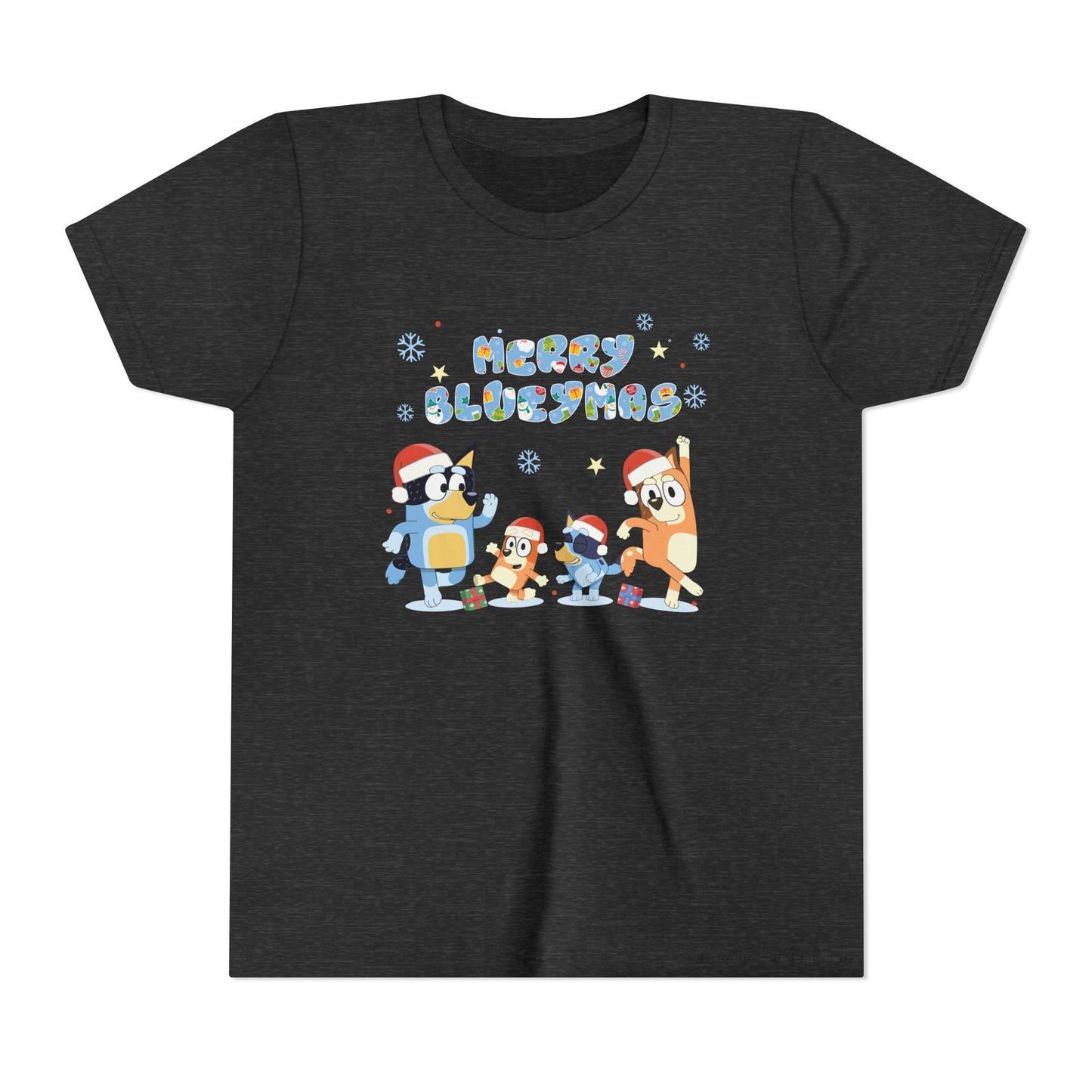 Merry Blue-y-mas Youth Short Sleeve Tee