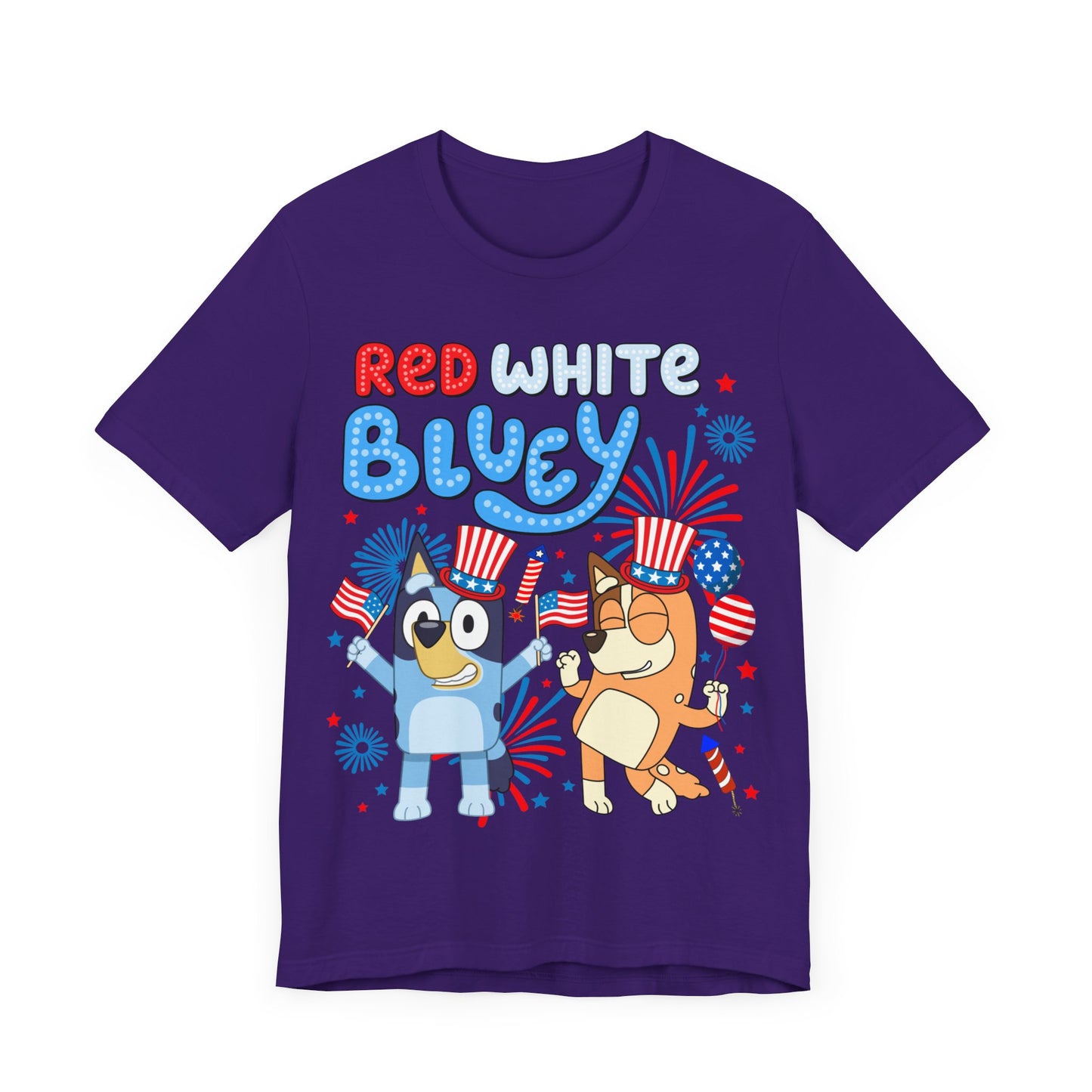 Red, White & Bluey Jersey Short Sleeve Tee