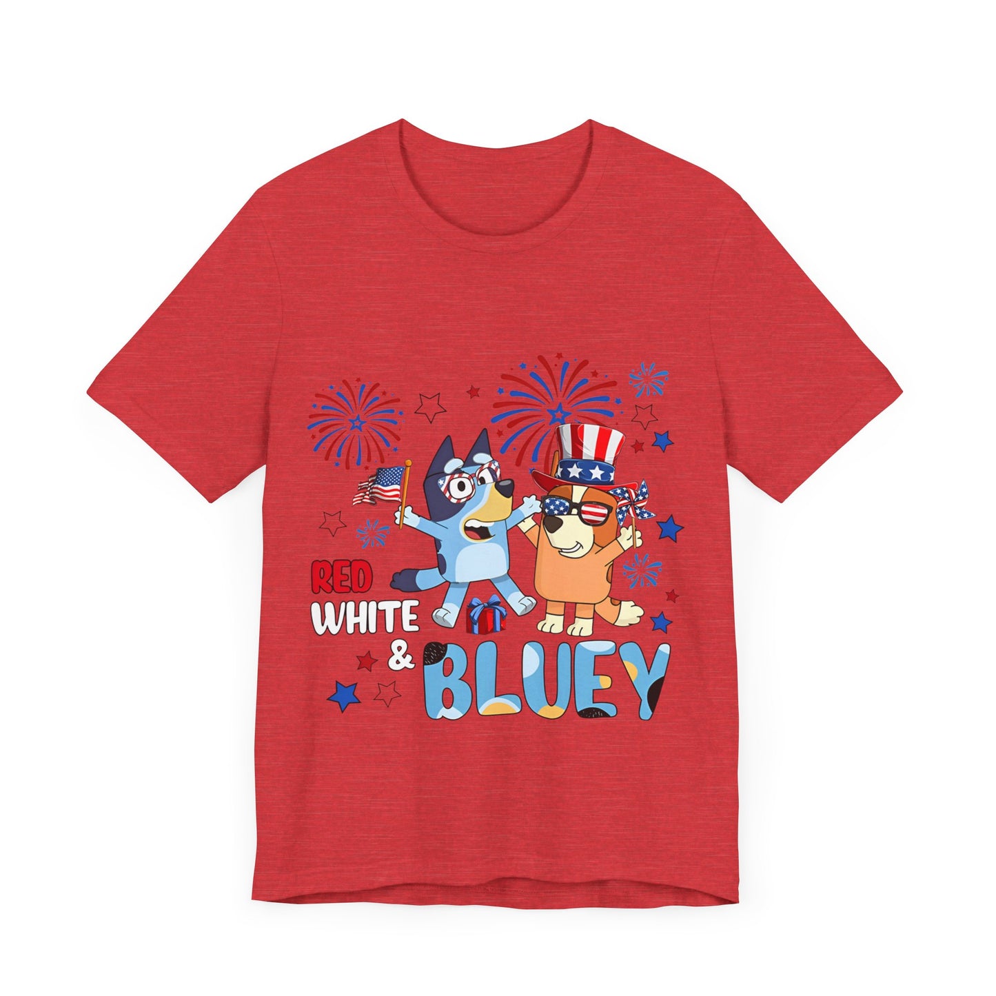 Red, White & Bluey Jersey Short Sleeve Tee