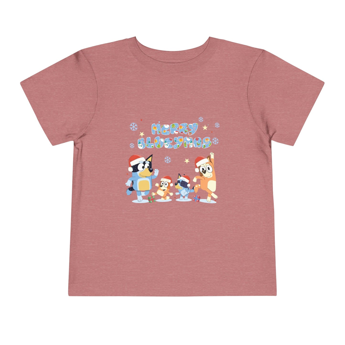 Merry Blue-y-mas Toddler Short Sleeve Tee