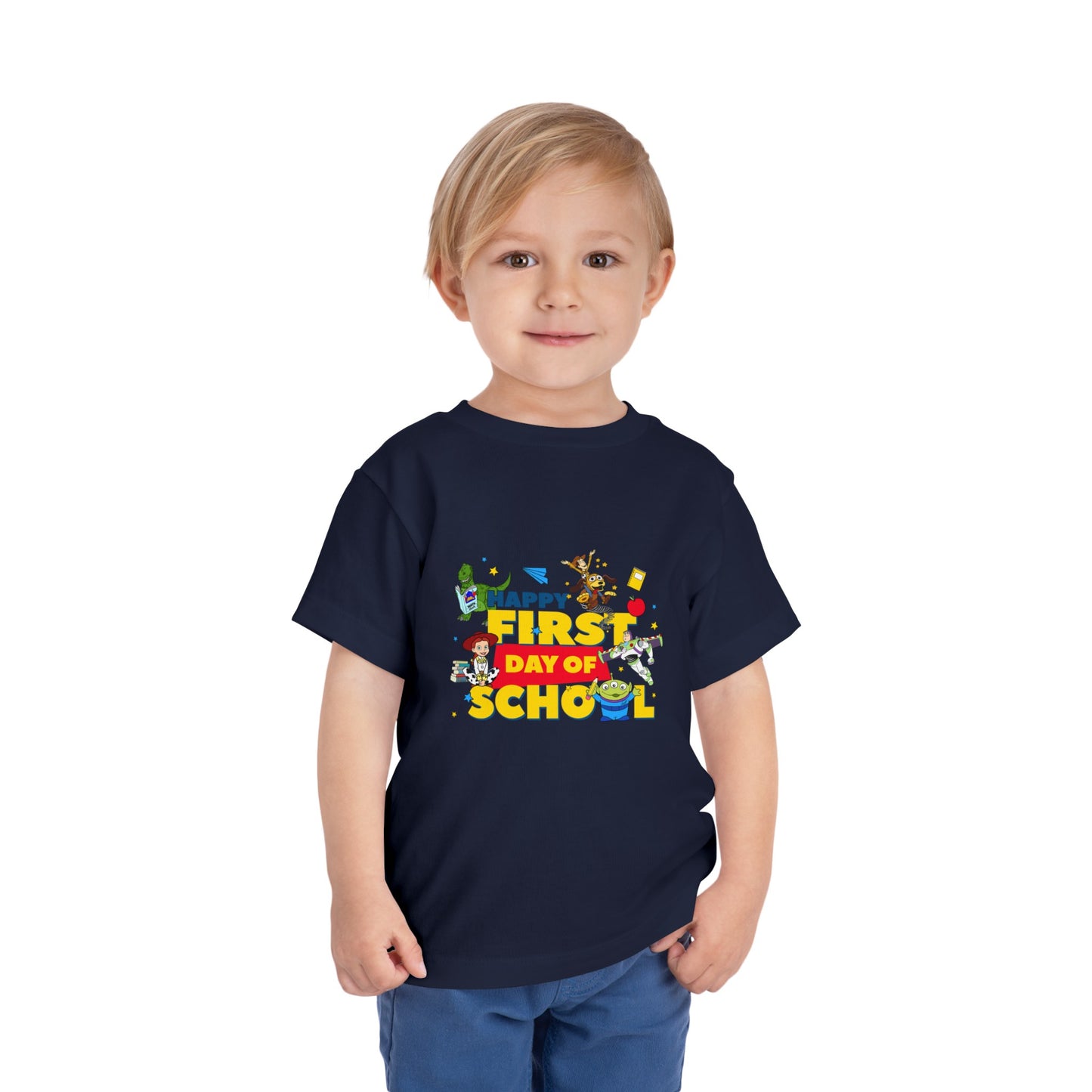 Happy First Day of School Toddler Short Sleeve Tee