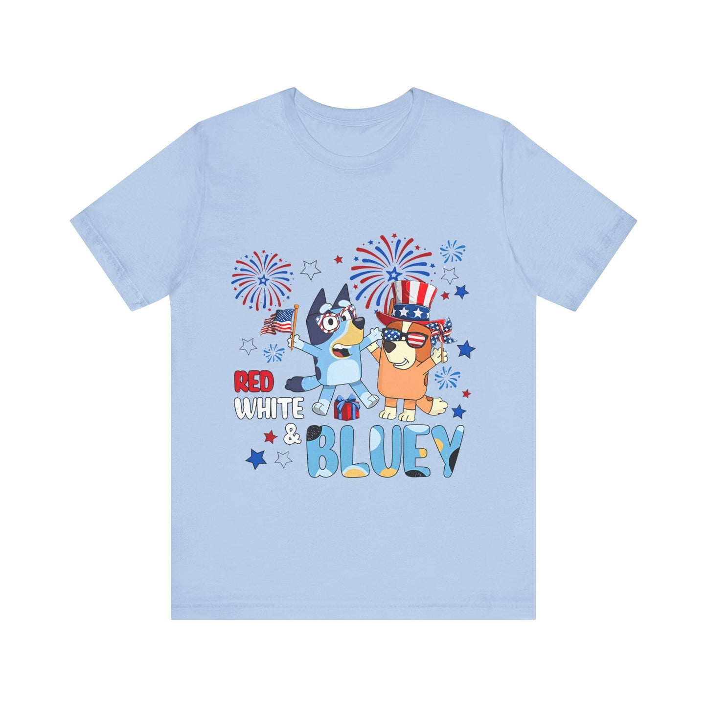 Red, White & Bluey Jersey Short Sleeve Tee