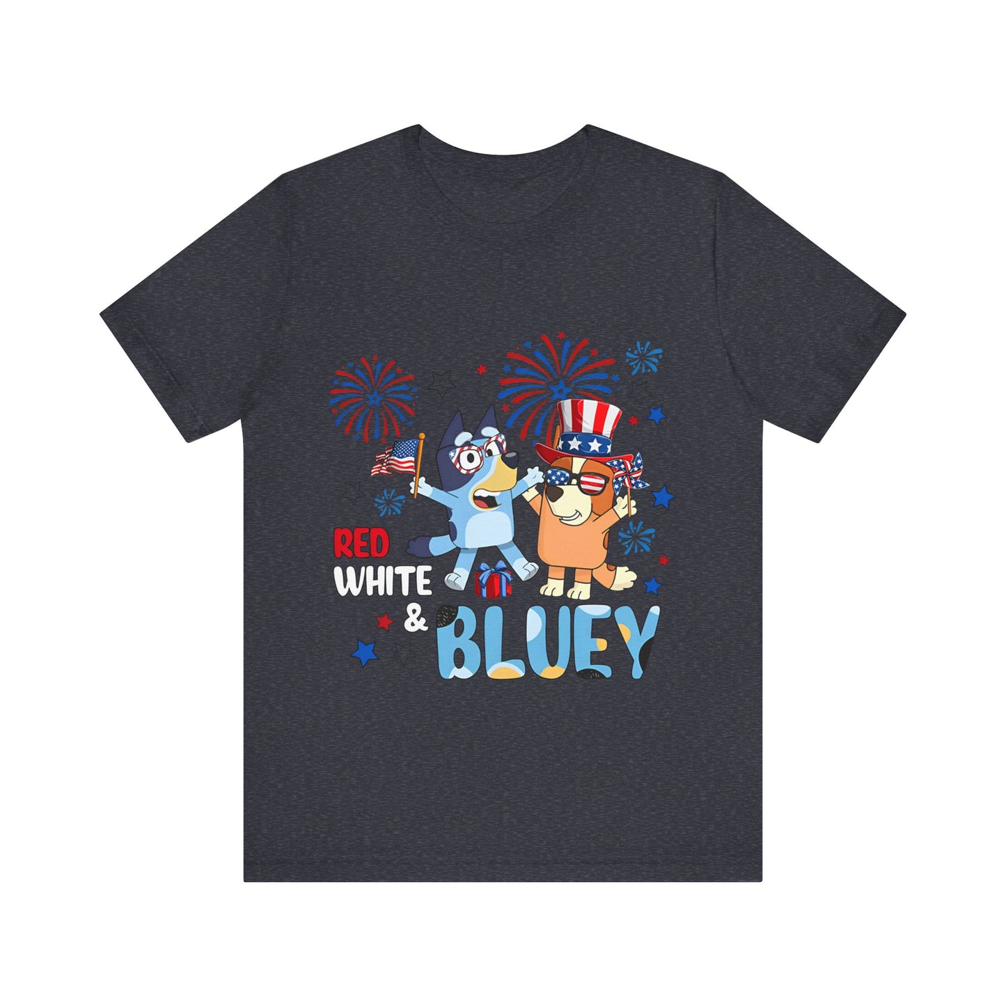 Red, White & Bluey Jersey Short Sleeve Tee