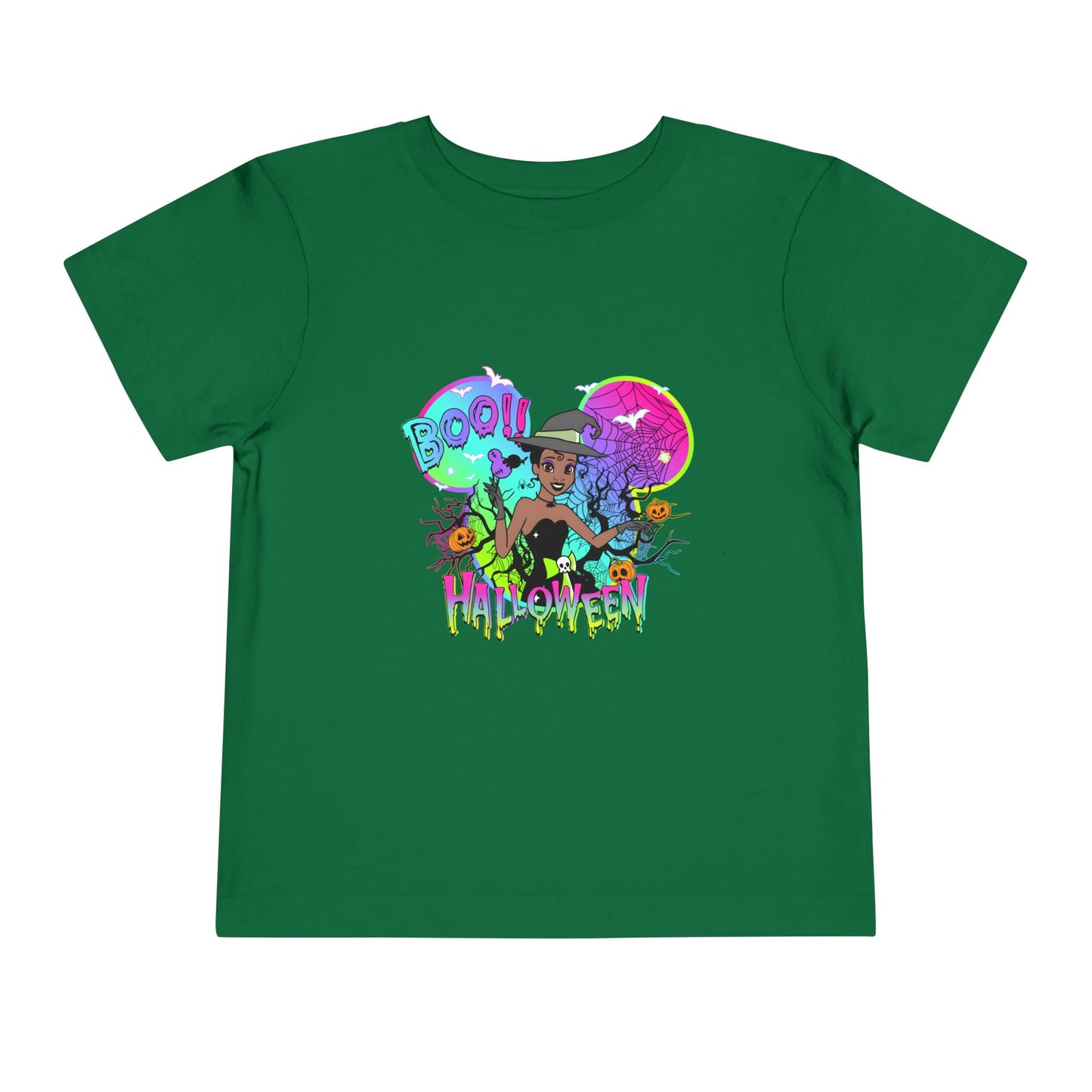 Tiana Boo! Halloween Toddler Short Sleeve Tee