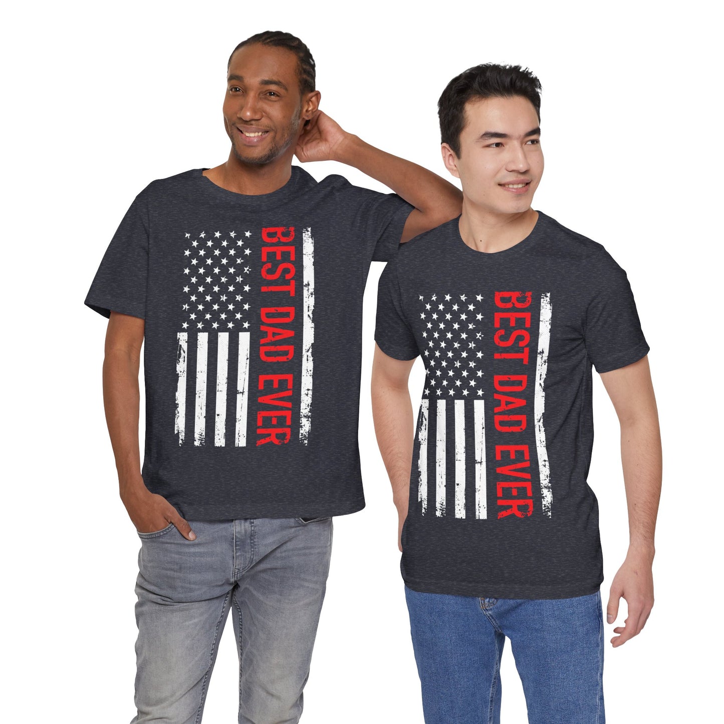 Best Dad Ever Jersey Short Sleeve Tee