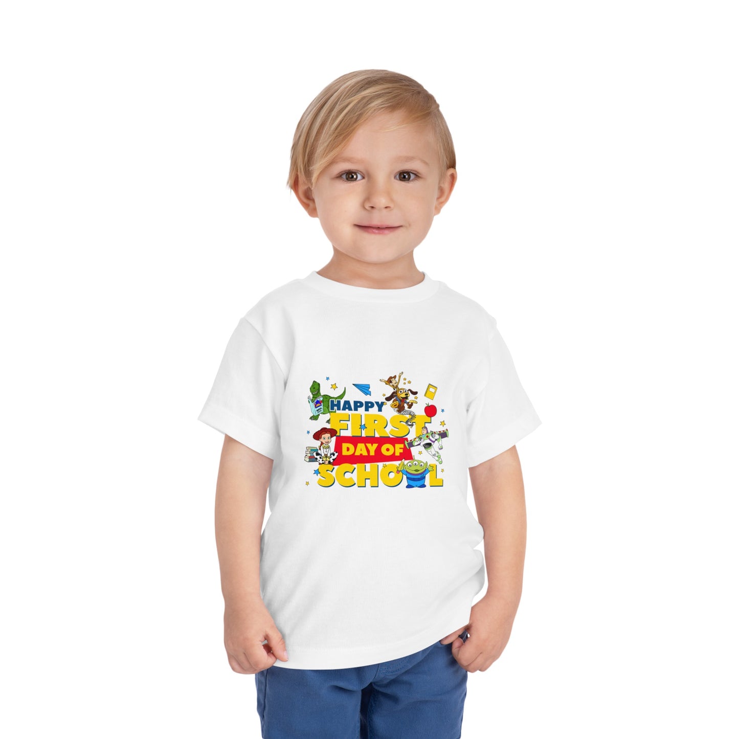 Happy First Day of School Toddler Short Sleeve Tee