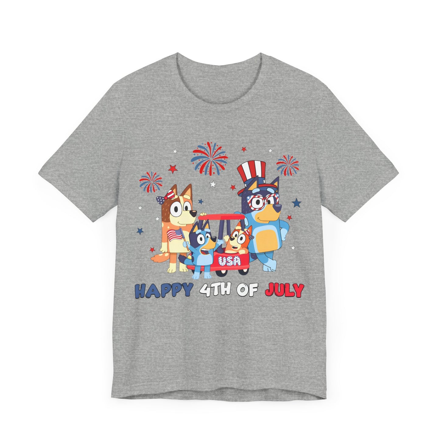 Happy 4th of July Jersey Short Sleeve Tee