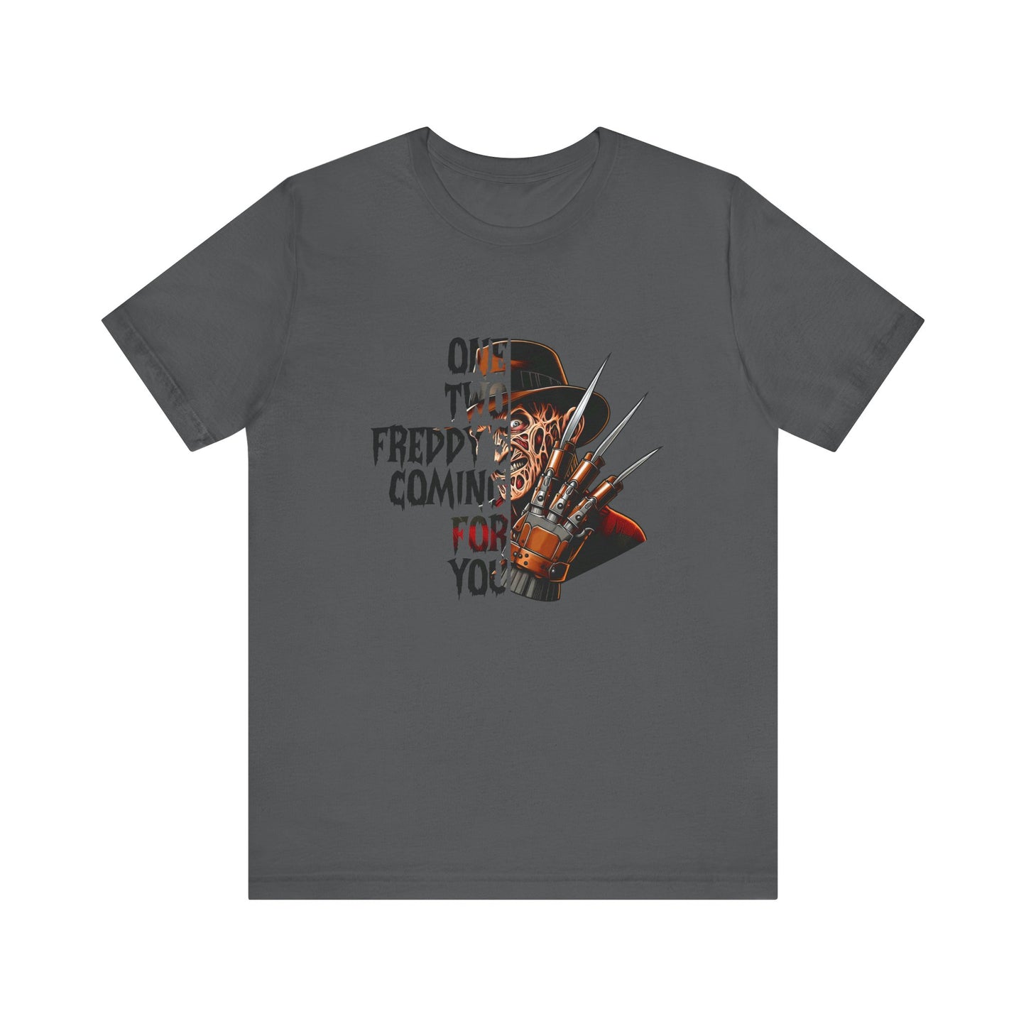 One, Two Freddy's Coming for you Jersey Short Sleeve Tee