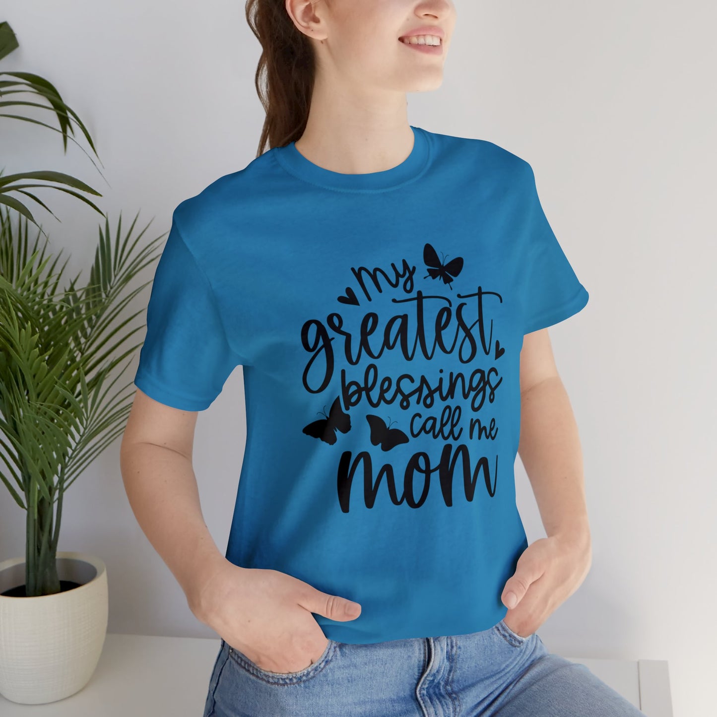 My greatest blessings call me mom short sleeve tshirt