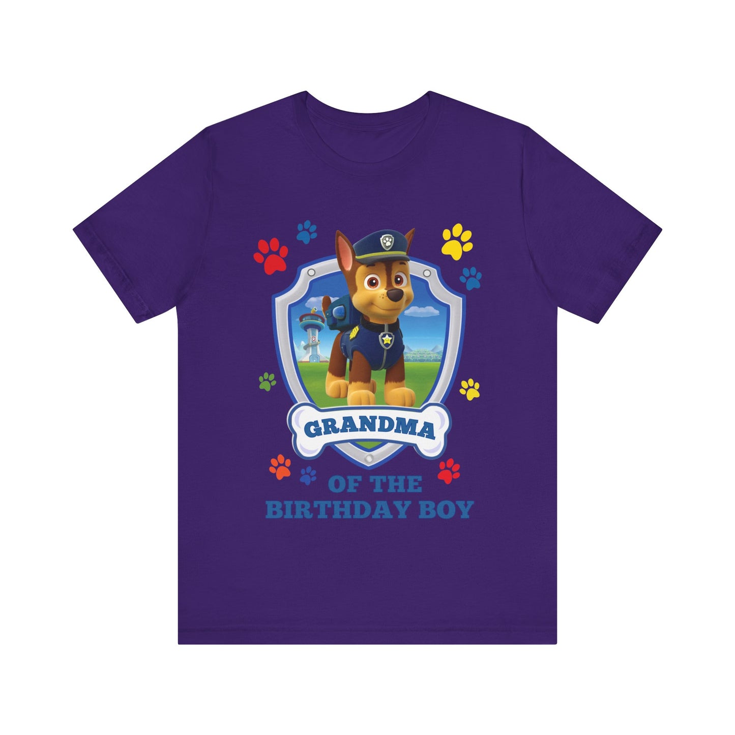 Grandma of the Birthday Boy Jersey Short Sleeve Tee
