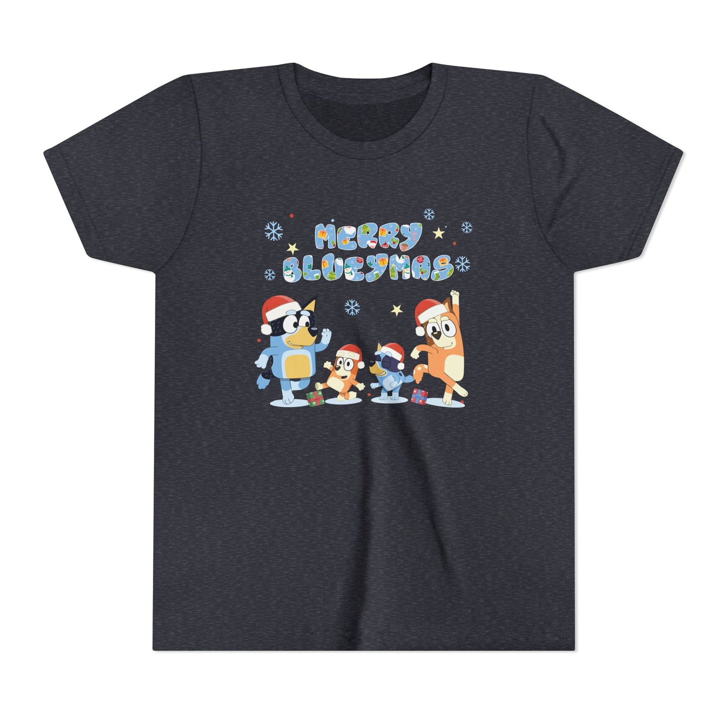 Merry Blue-y-mas Youth Short Sleeve Tee
