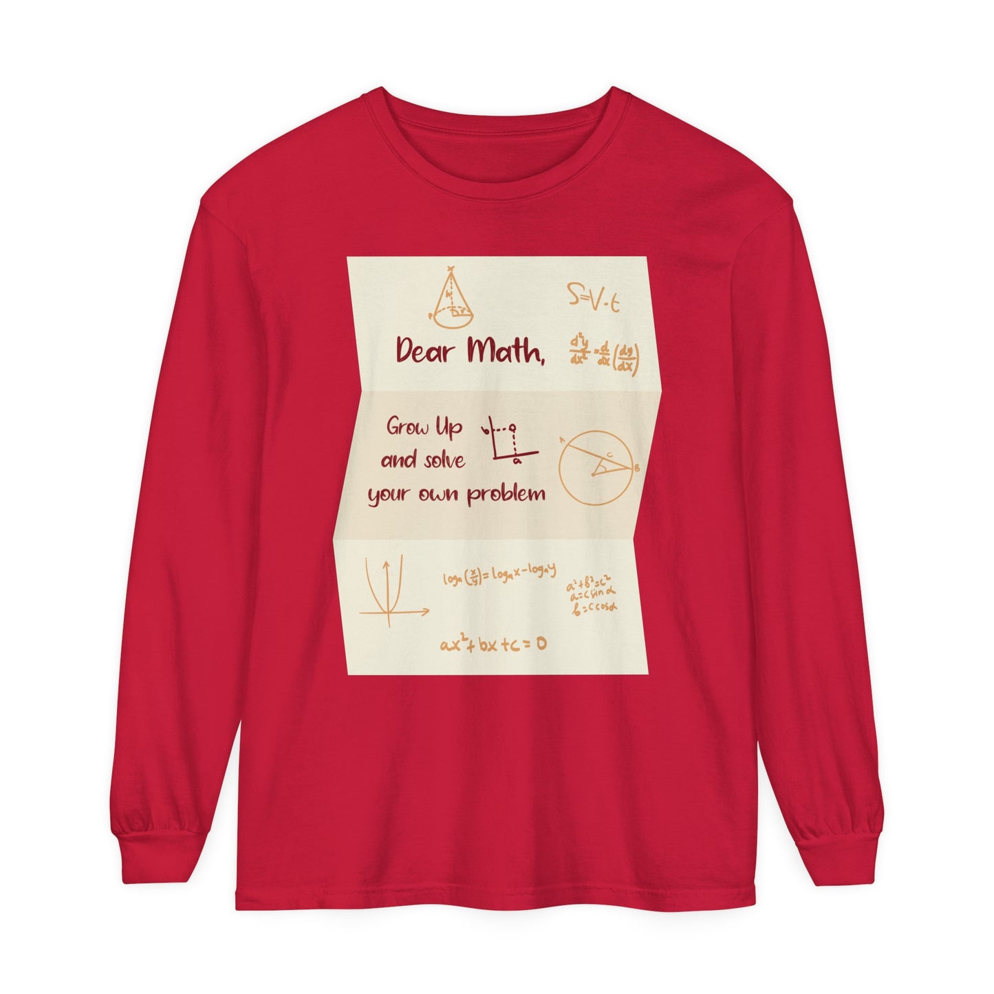 Dear Math Long Sleeve T-Shirt