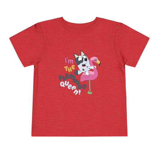 I'm the flamingo queen Toddler Short Sleeve Tee