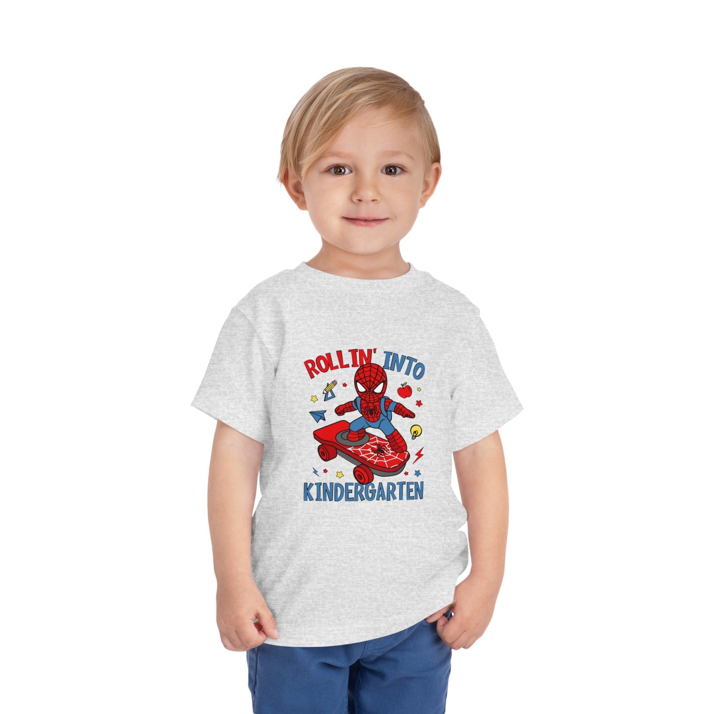 Rollin' Into Kindergarten Toddler Short Sleeve Tee