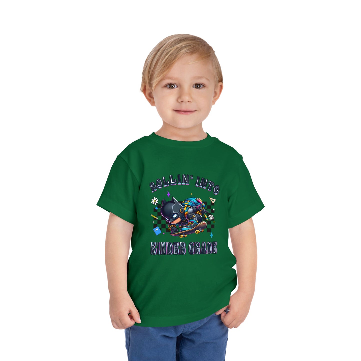 BATMAN - Rollin' Into Kinder Grade Toddler Short Sleeve Tee