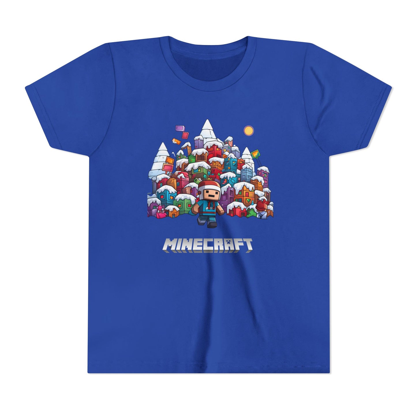 Christmas Mine-craft Youth Short Sleeve Tee