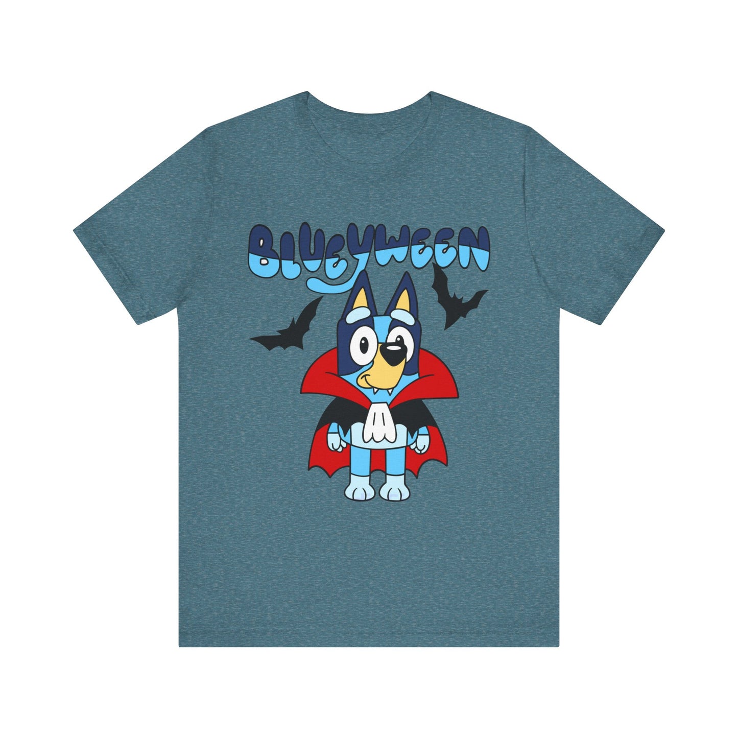 Blueyween "Blue Vampire" (front and back) Jersey Short Sleeve Tee