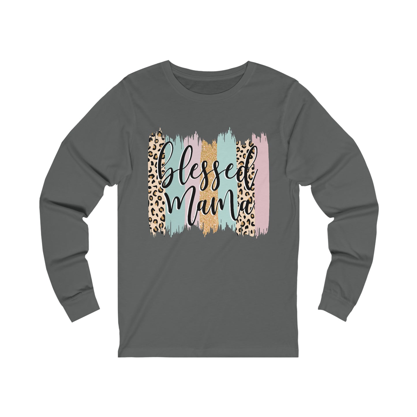 Blessed Mama Leopard long sleeve tshirt
