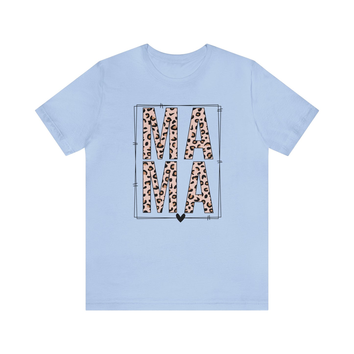 MAMA Leopard print short sleeve tshirt