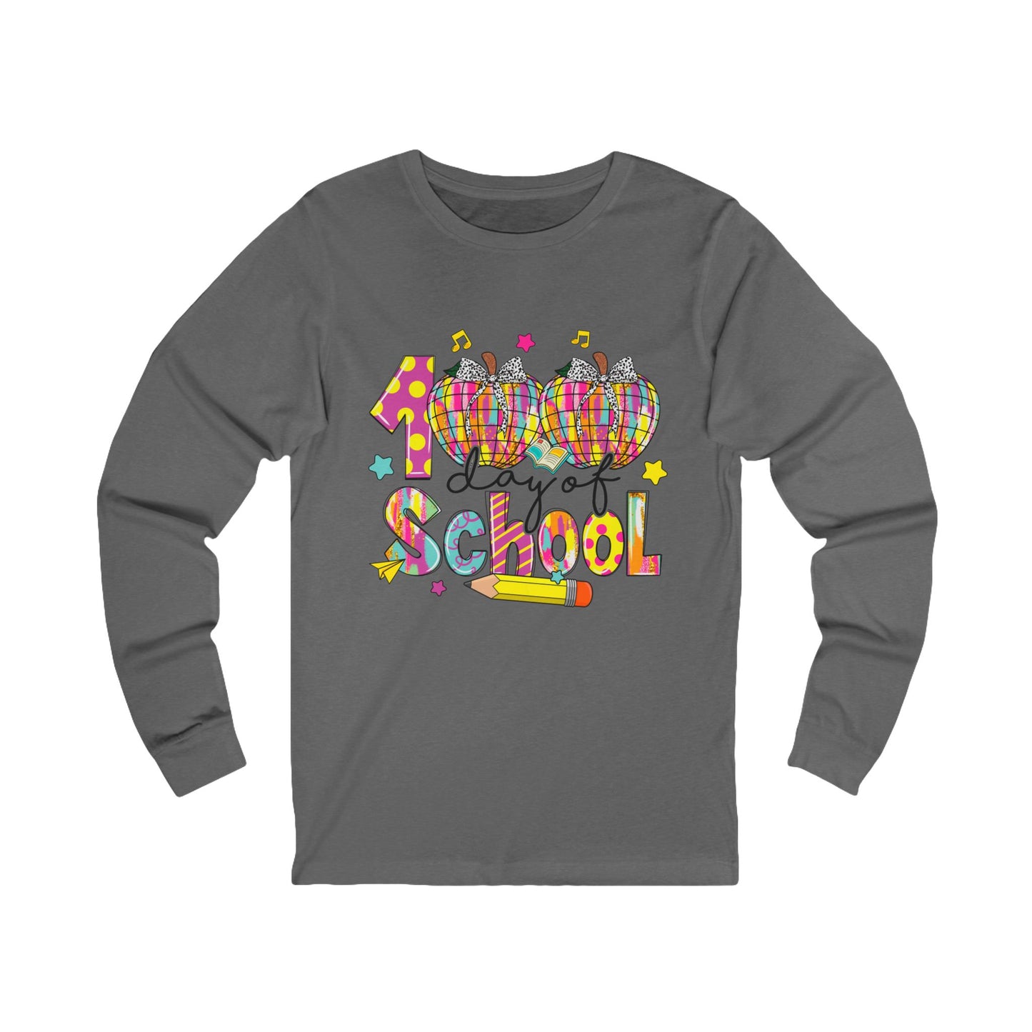 100TH DAY OF SCHOOL Jersey Long Sleeve Tee