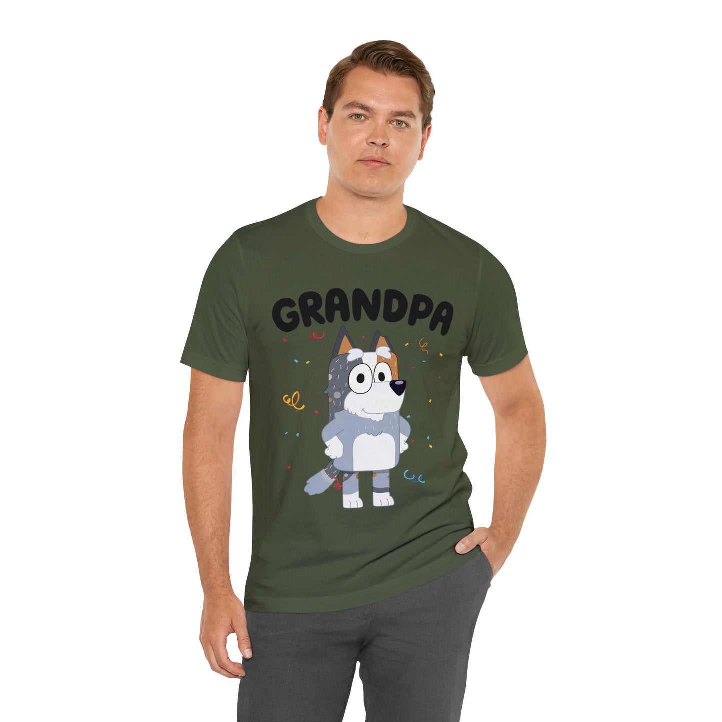 Grandpa Bluey Birthday Short sleeve Tshirt