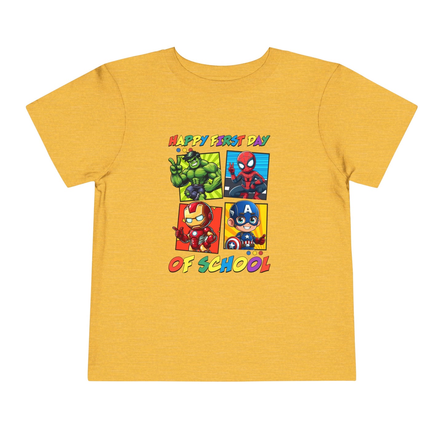 Happy First Day of School Toddler Short Sleeve Tee