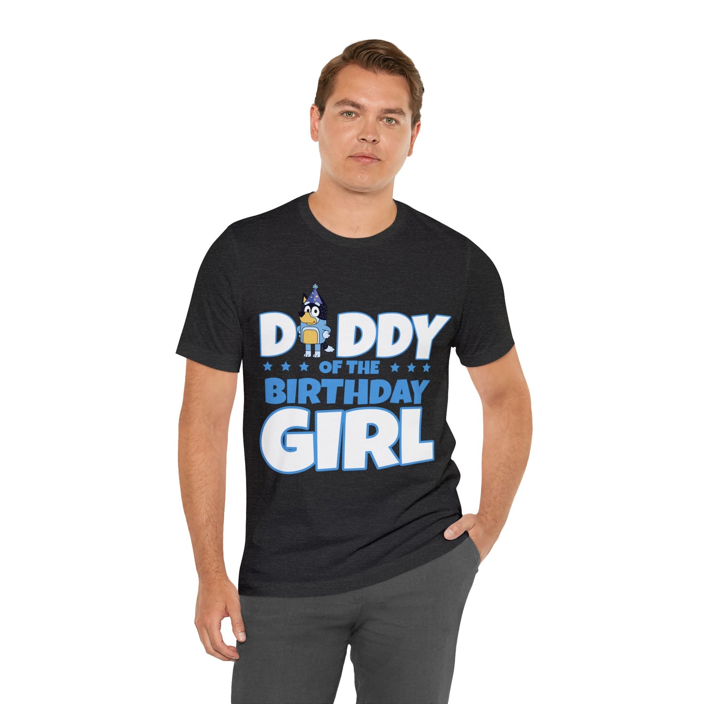 Dad of the birthday girl Bluey Birthday short sleeve Tshirt