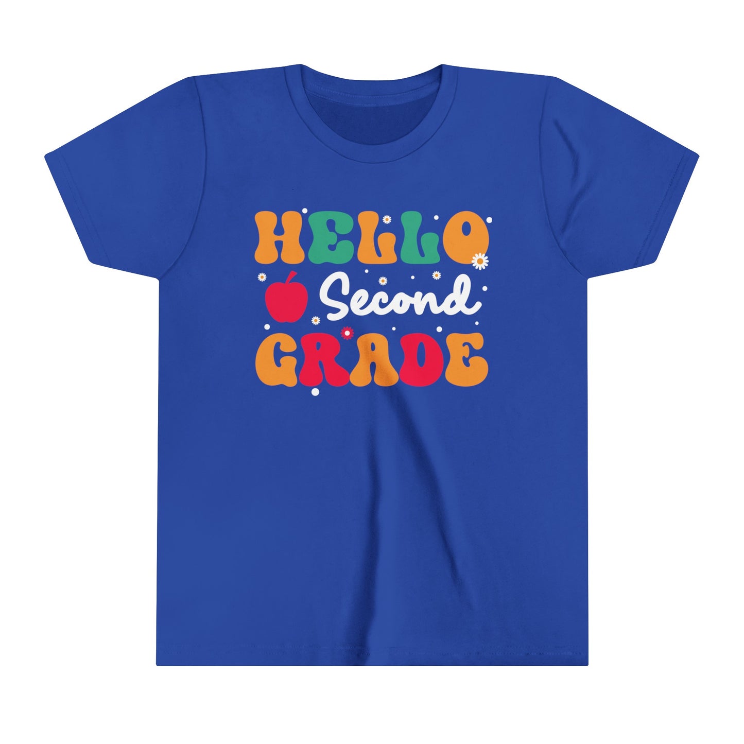 Hello Second Grade Youth Short Sleeve Tee