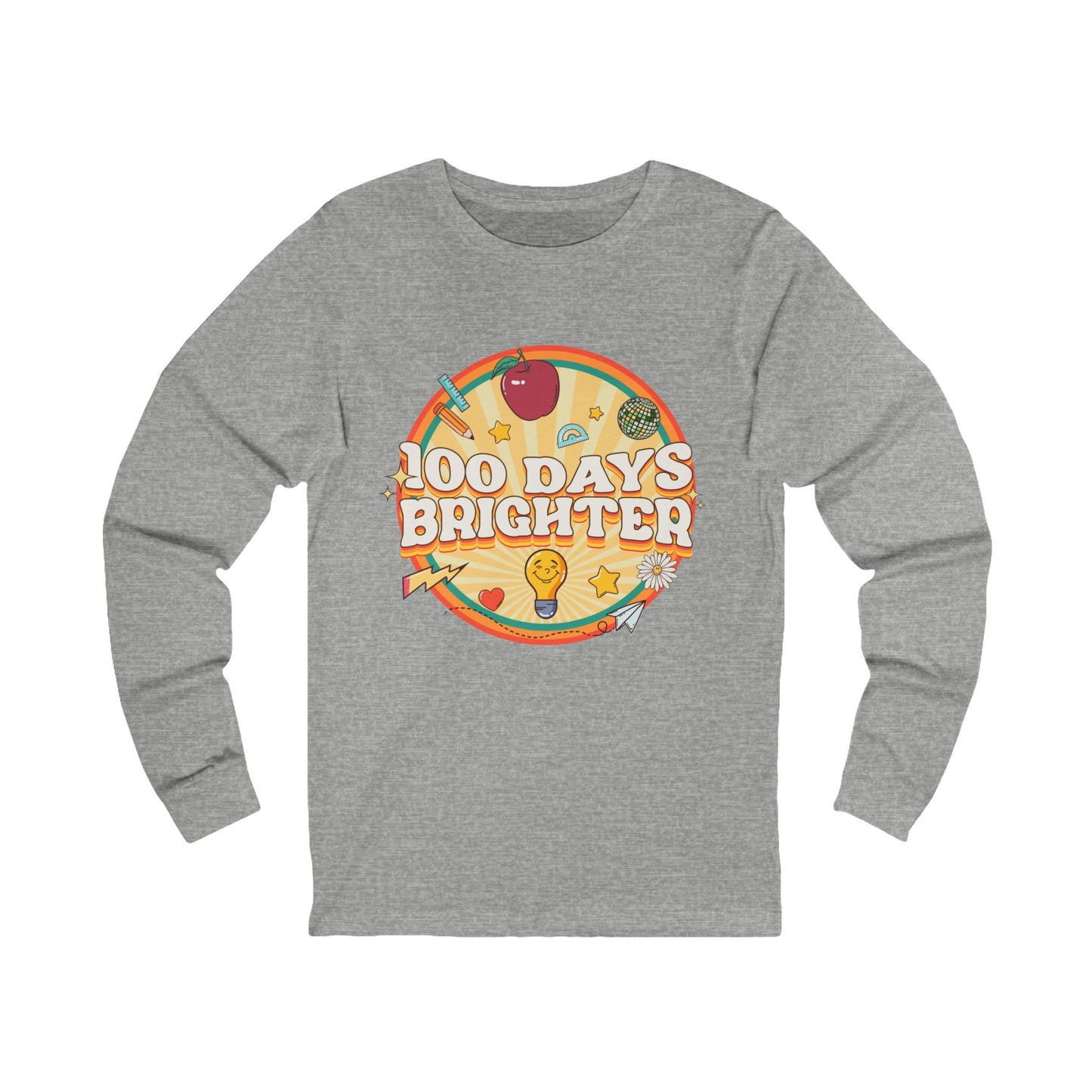 100 Days Brighter Jersey Long Sleeve Tee