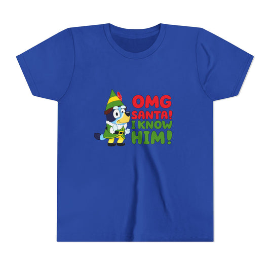 OMG Santa I know him Youth Short Sleeve Tee