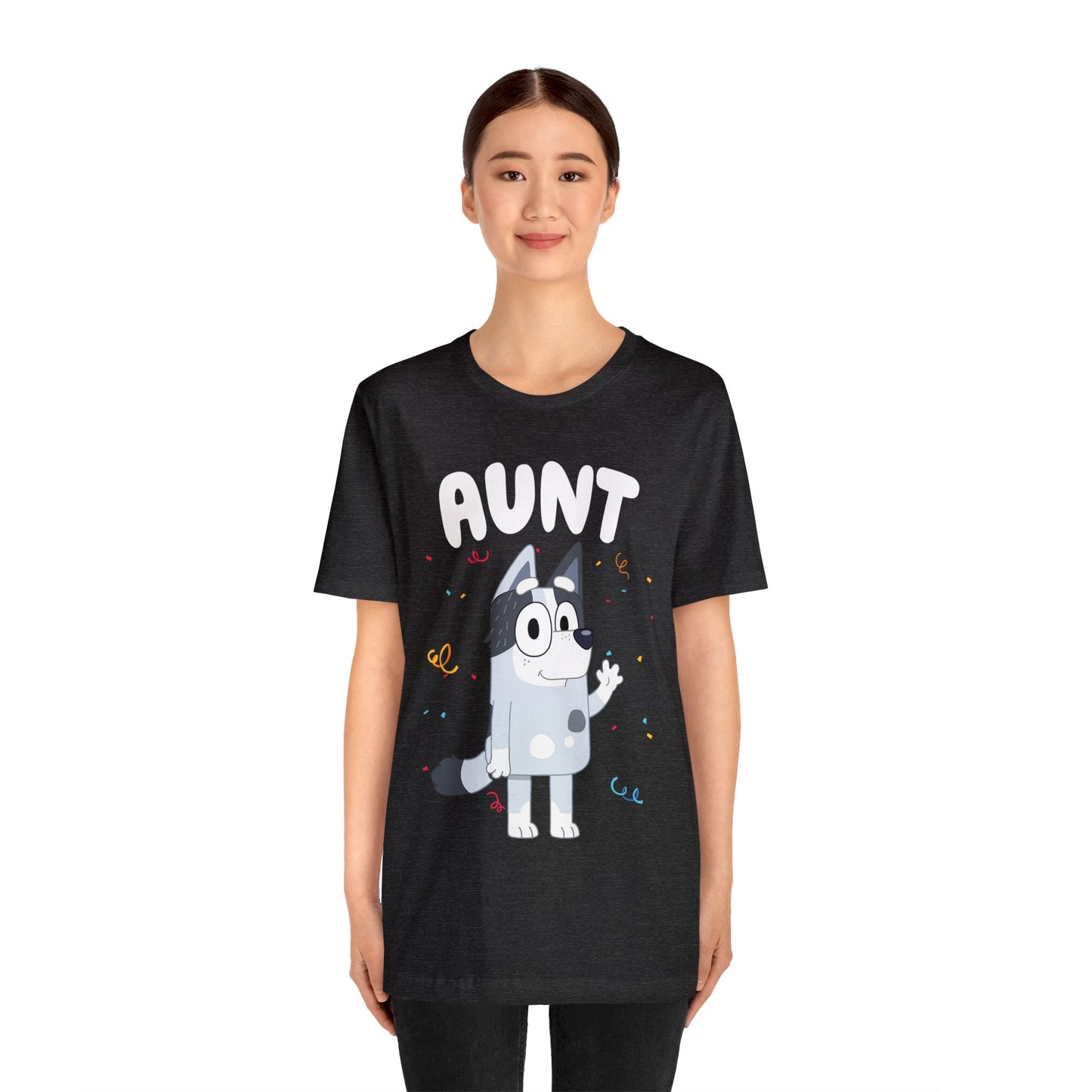 Aunt Bluey Birthday short sleeve Tshirt