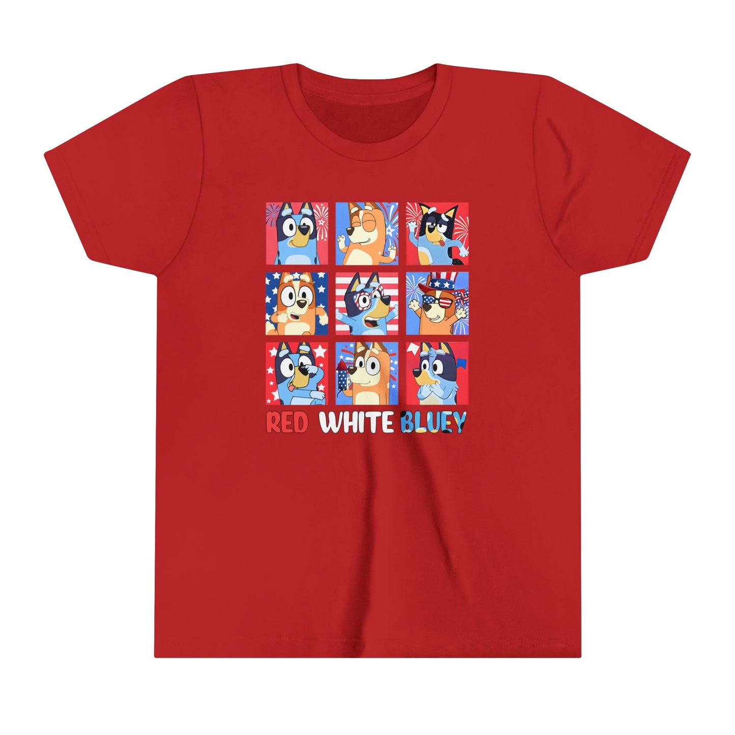 Red White & Bluey Youth Short Sleeve Tee