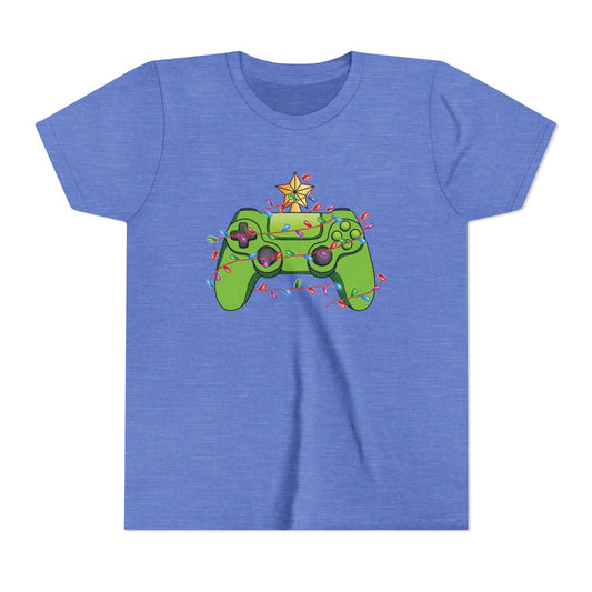 Gamer Christmas Youth Short Sleeve Tee
