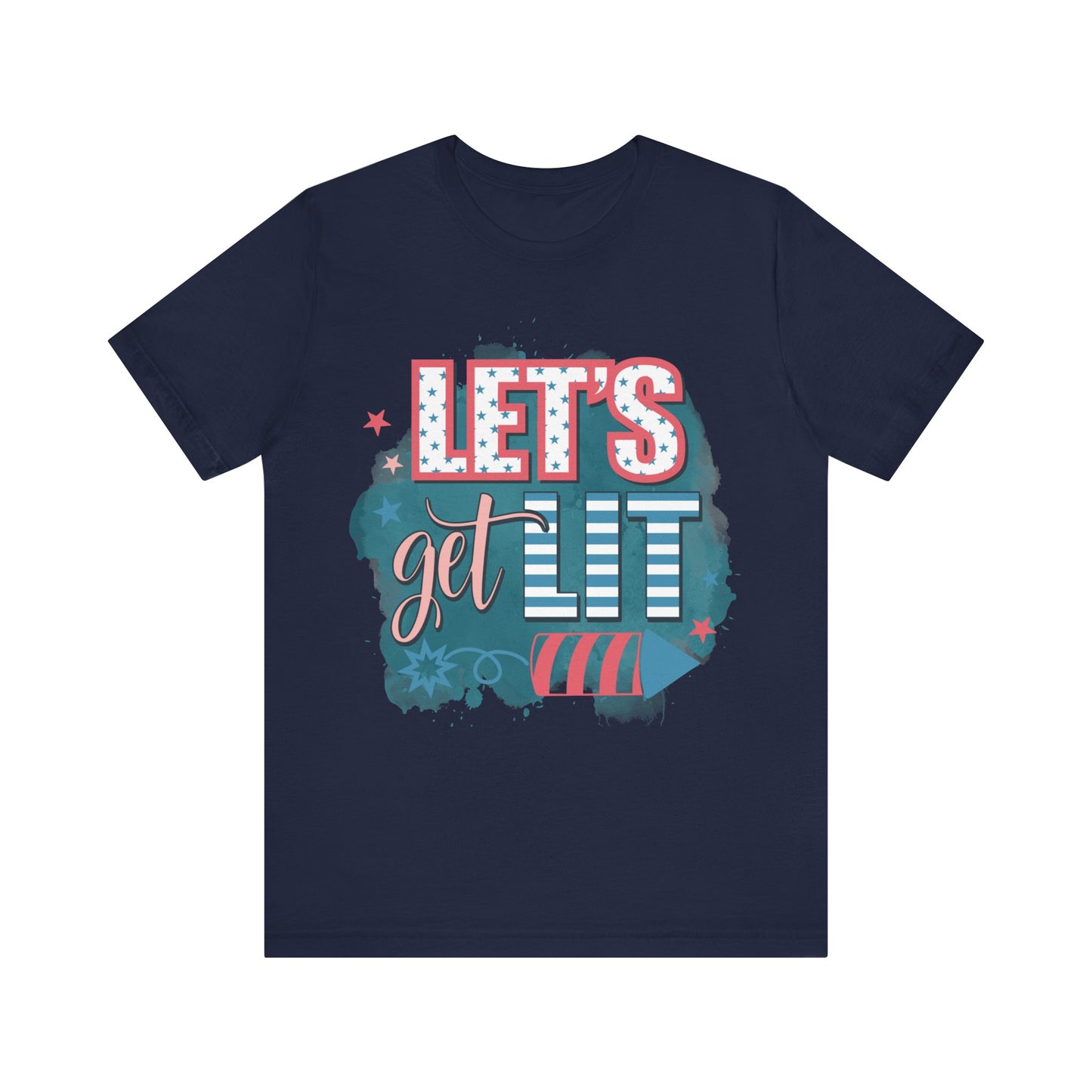 Lets Get Lit Jersey Short Sleeve Tee