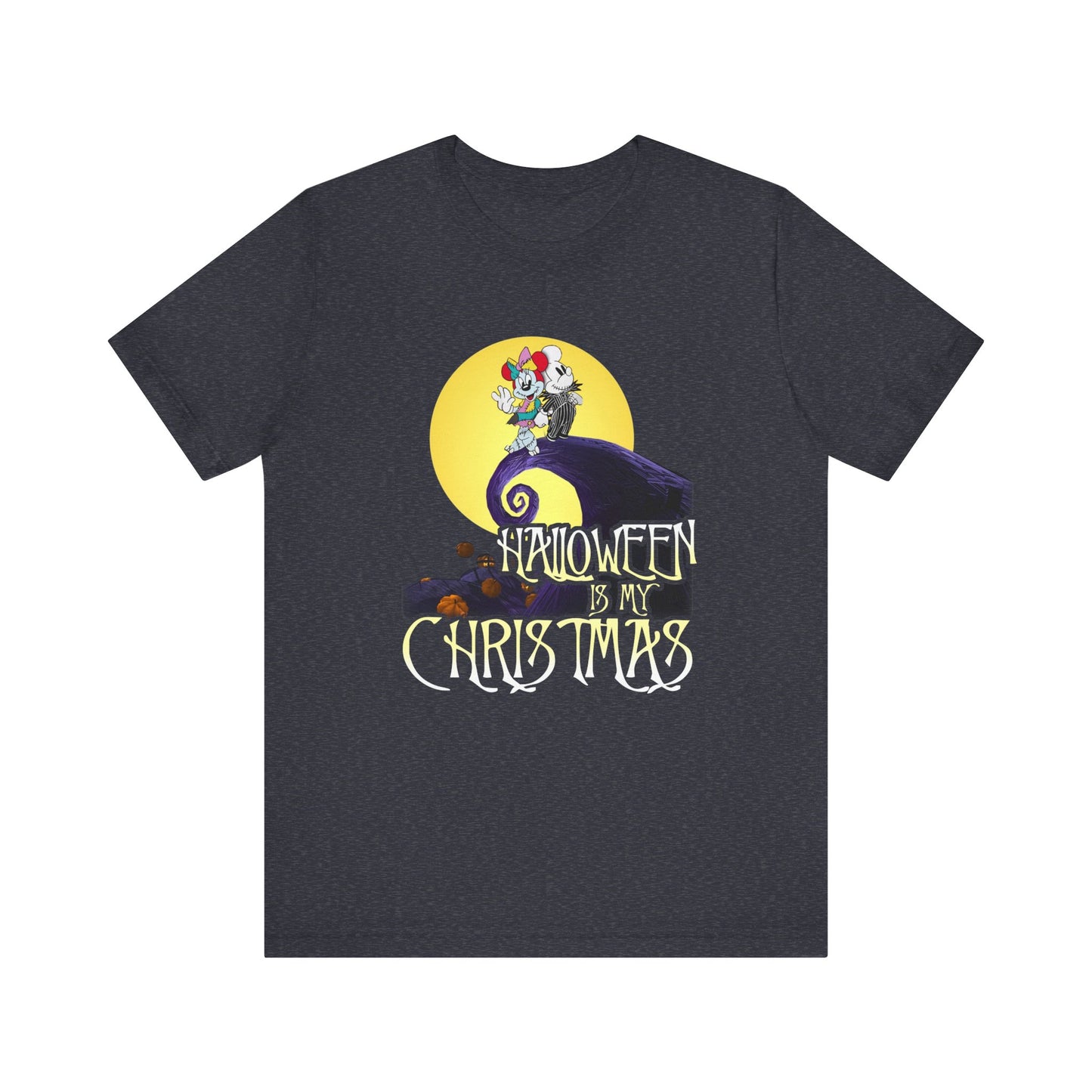 Mickey and Minnie Nightmare B4 Christmas Jersey Short Sleeve Tee