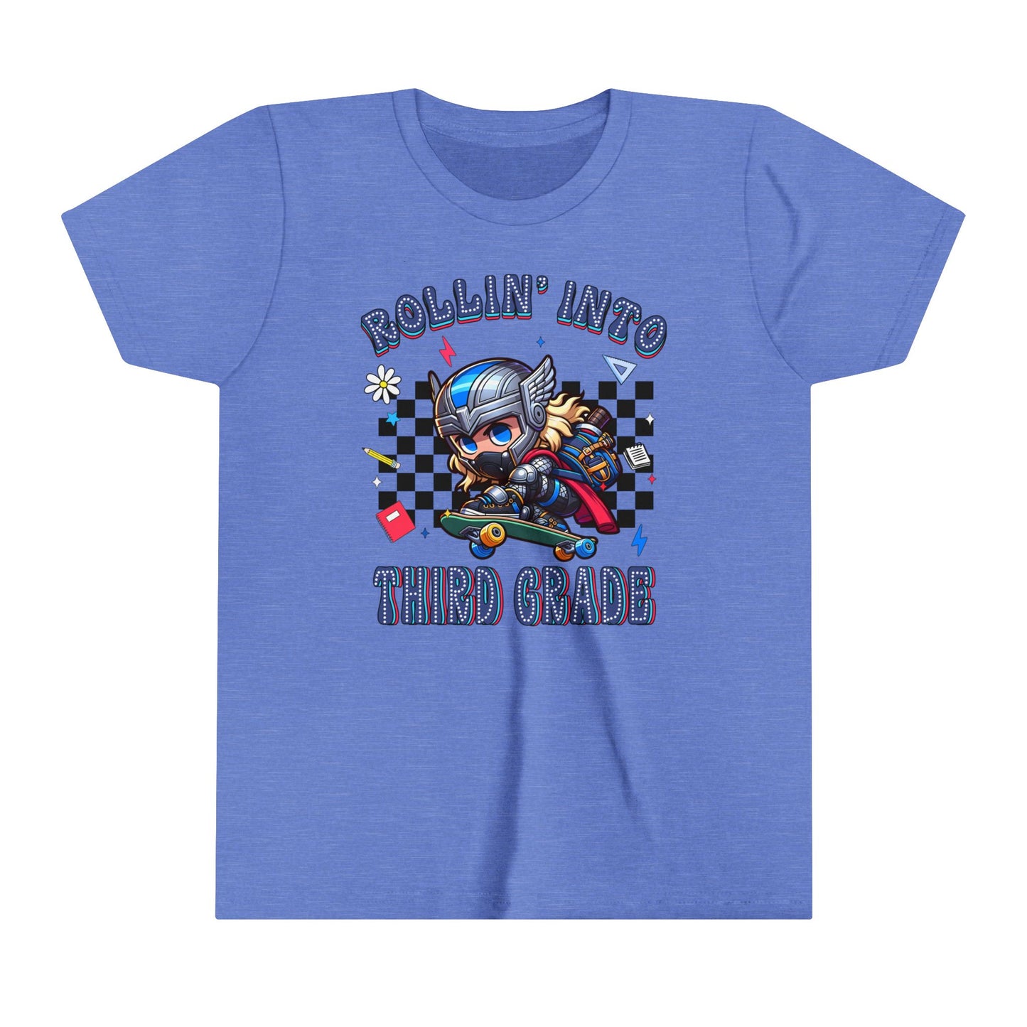 THOR - Rollin' Into 3rd Grade Youth Short Sleeve Tee