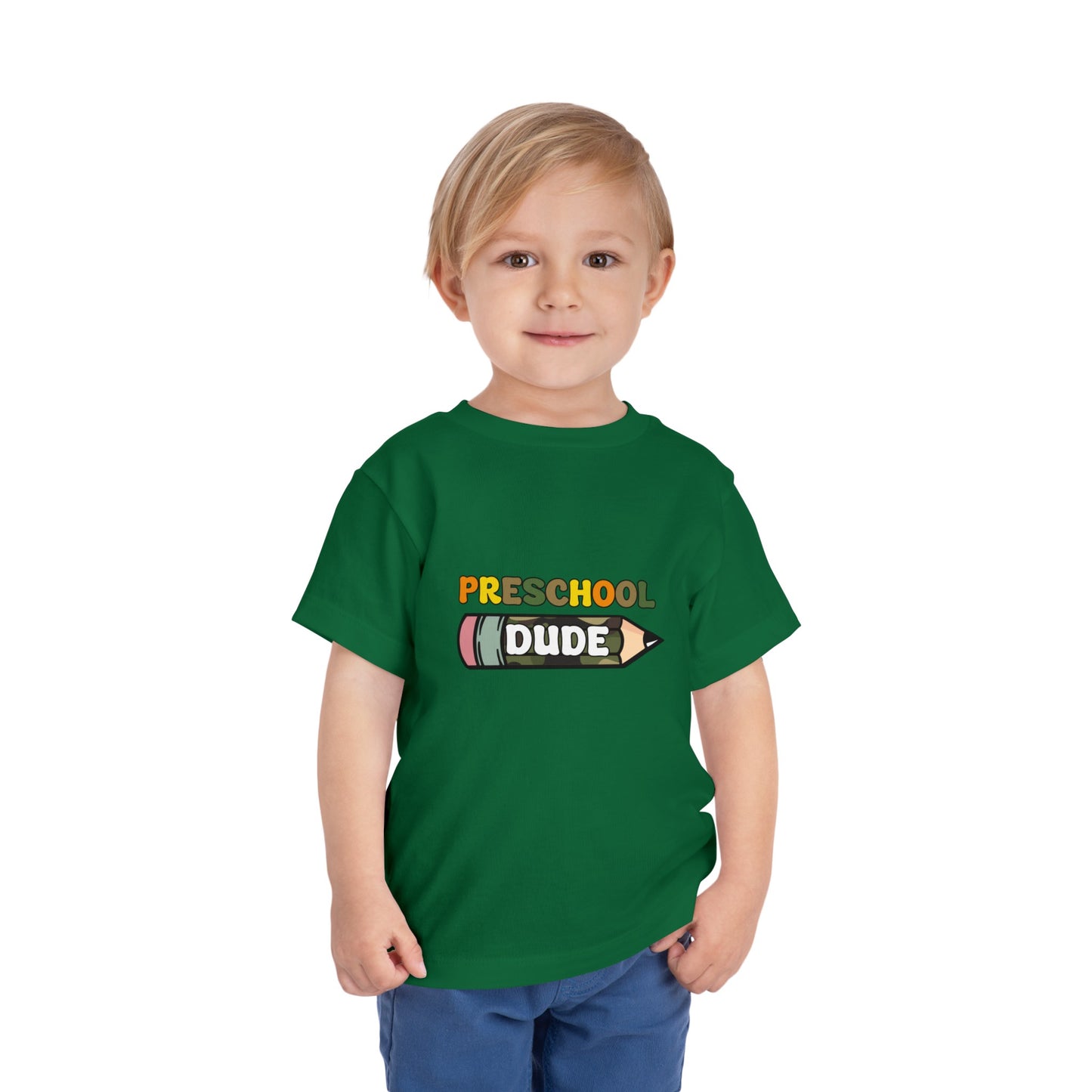 Preschool Dude Toddler Short Sleeve Tee