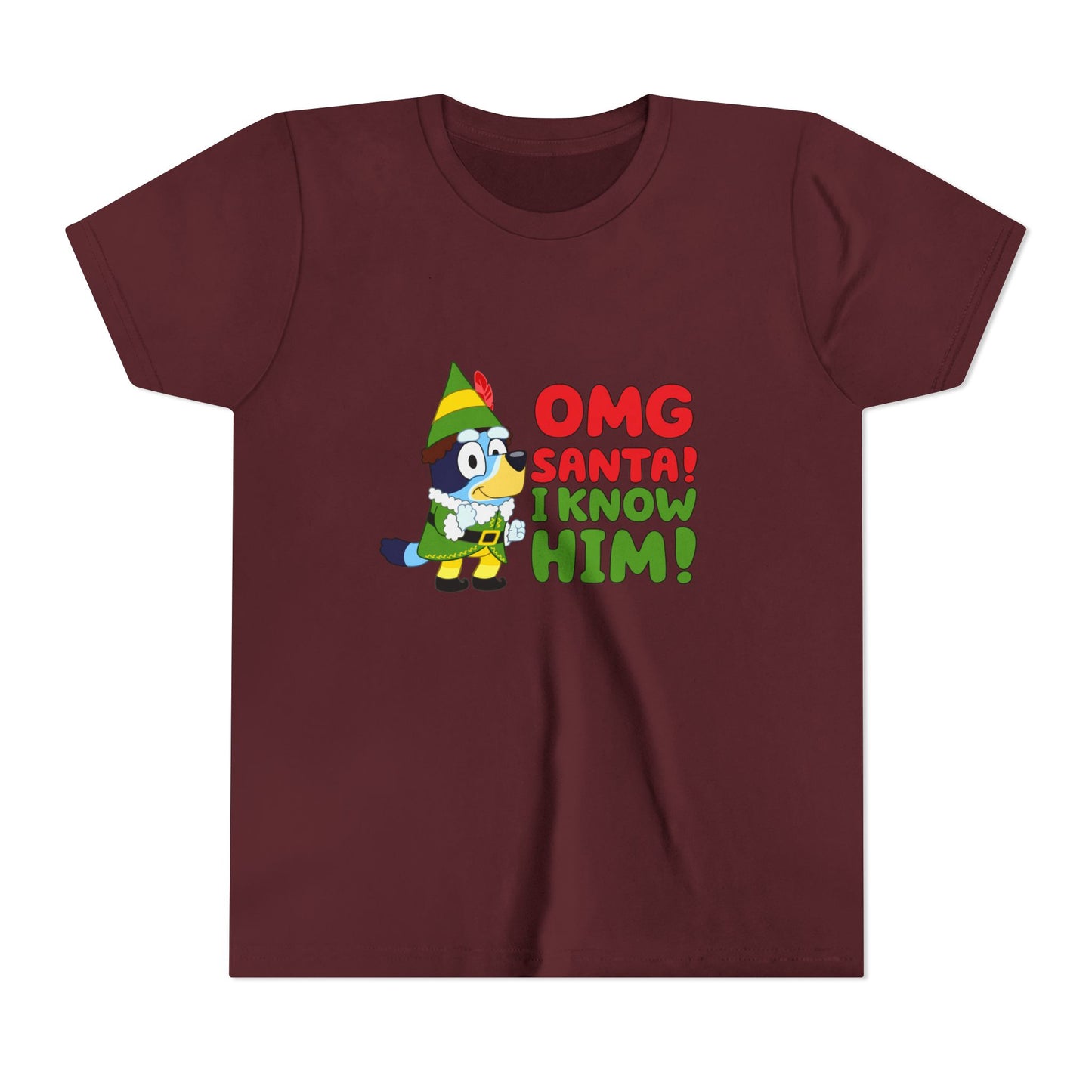 OMG Santa I know him Youth Short Sleeve Tee