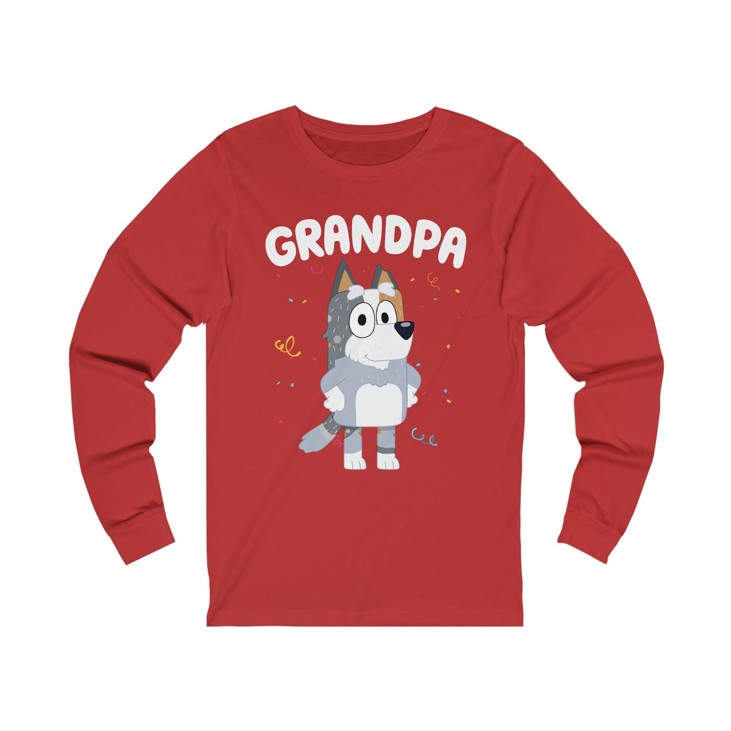 Grandpa Bluey Birthday Long sleeve Tshirt