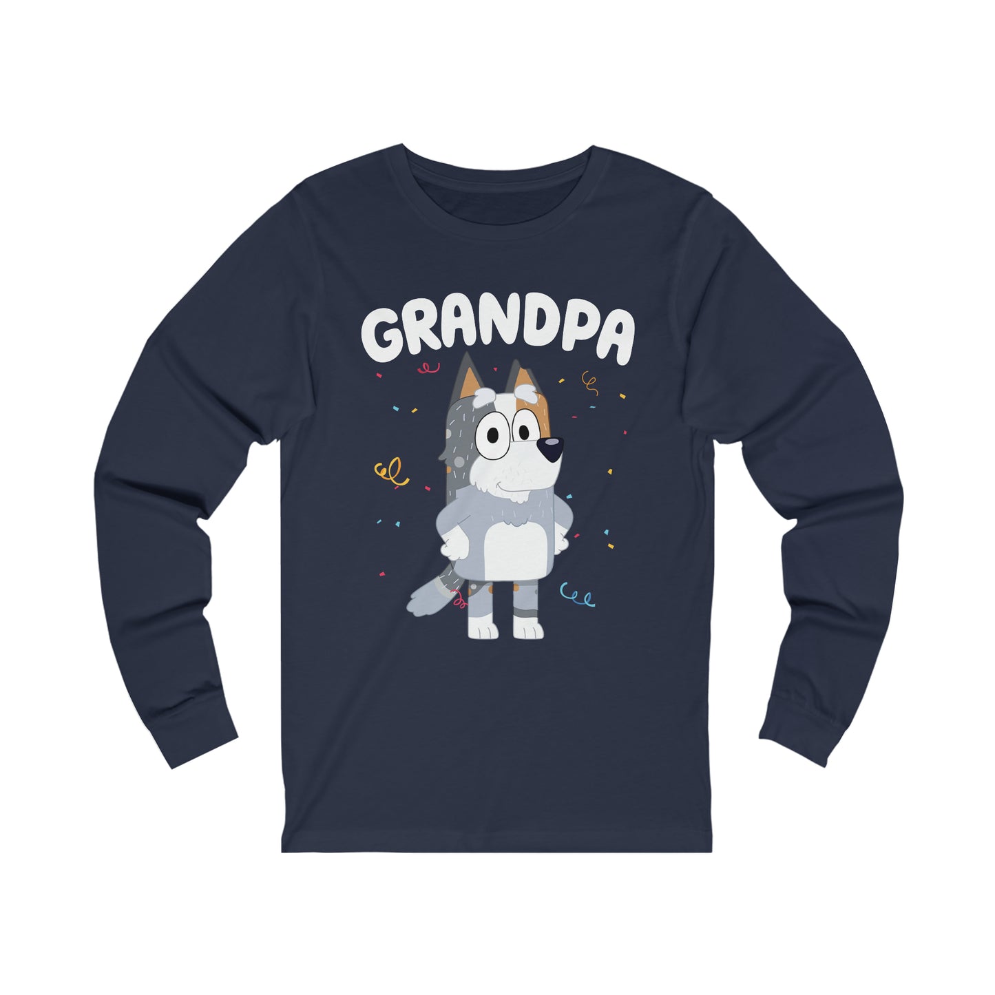 Grandpa Bluey Birthday Long sleeve Tshirt