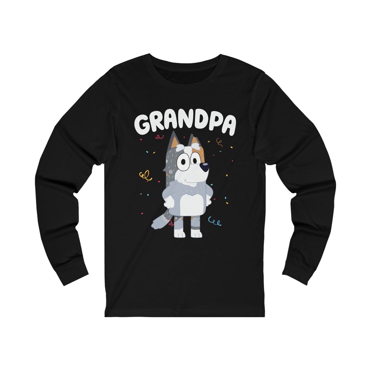 Grandpa Bluey Birthday Long sleeve Tshirt