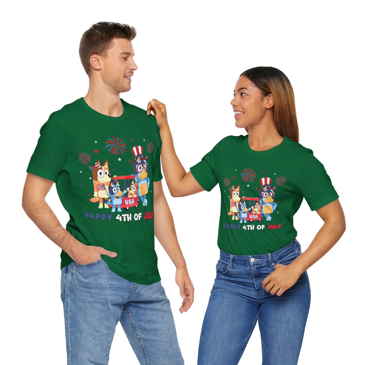 Happy 4th of July Jersey Short Sleeve Tee